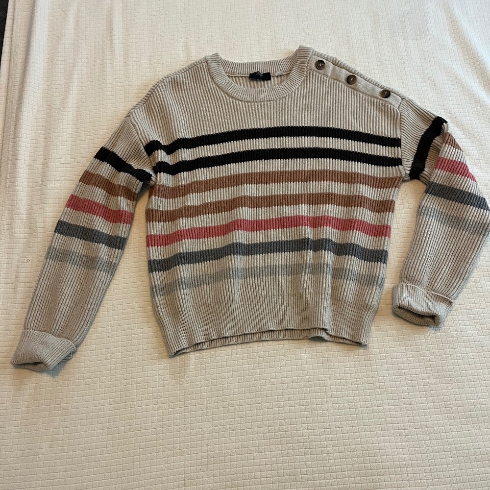 Mutli-Colored Striped Sweater